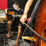 Sesquialtera en sesión de grabación en Rec Audio Estudio Cancún